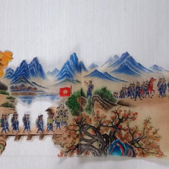 罗山皮影画王晓丽