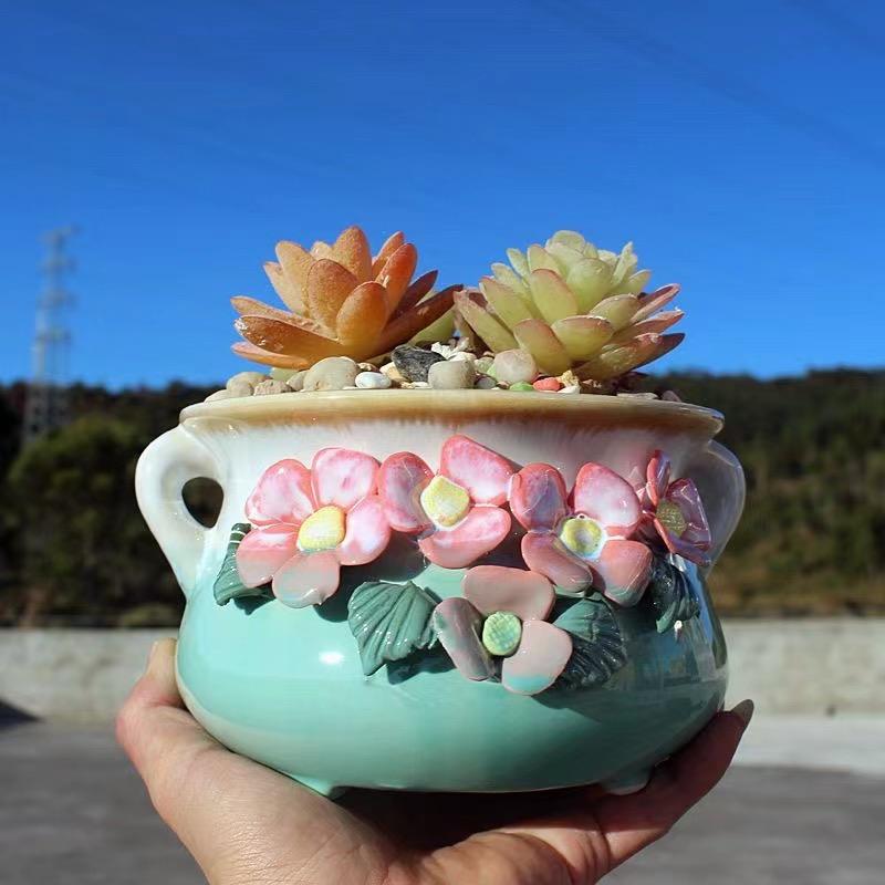 颖川陶瓷工艺花盆