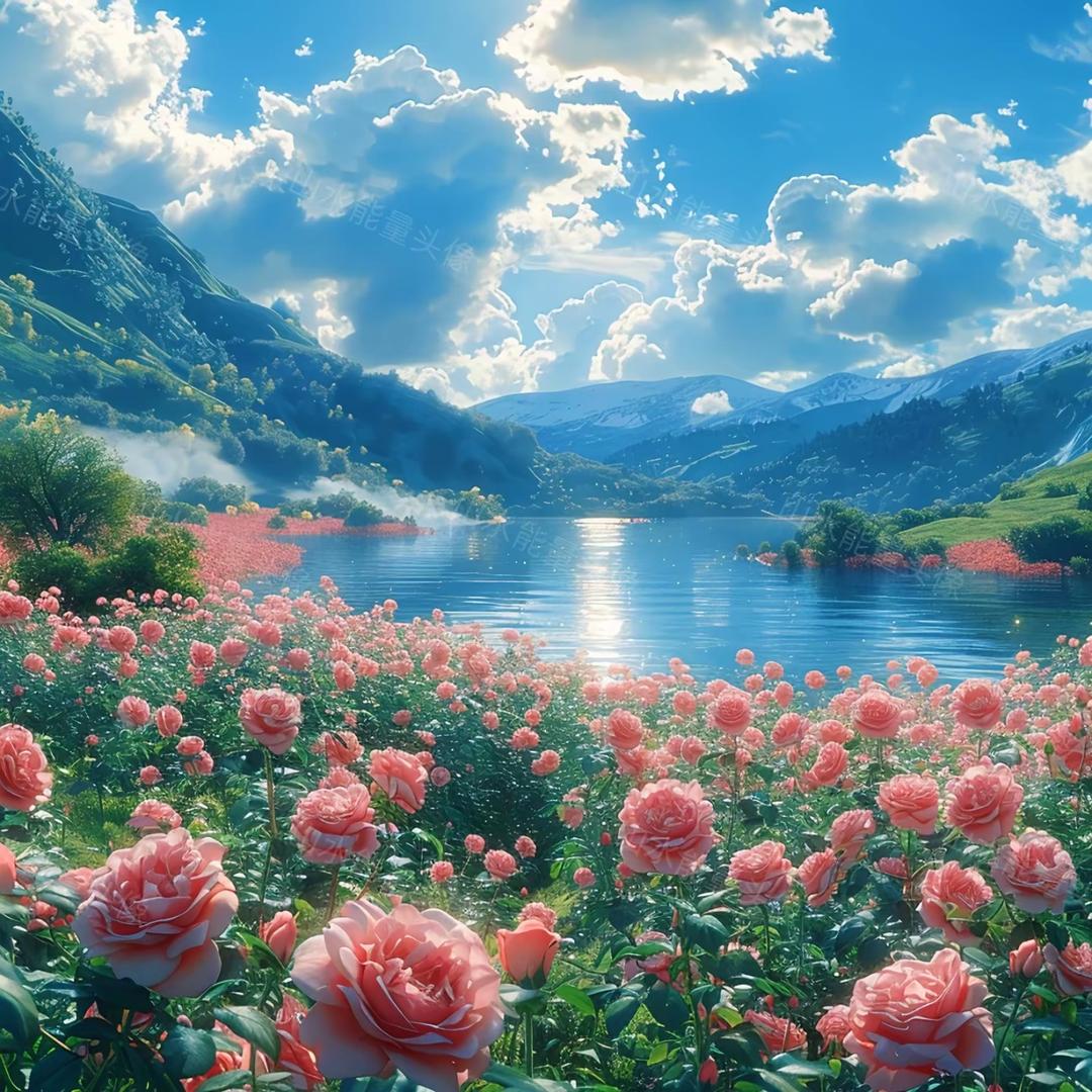 花影月下