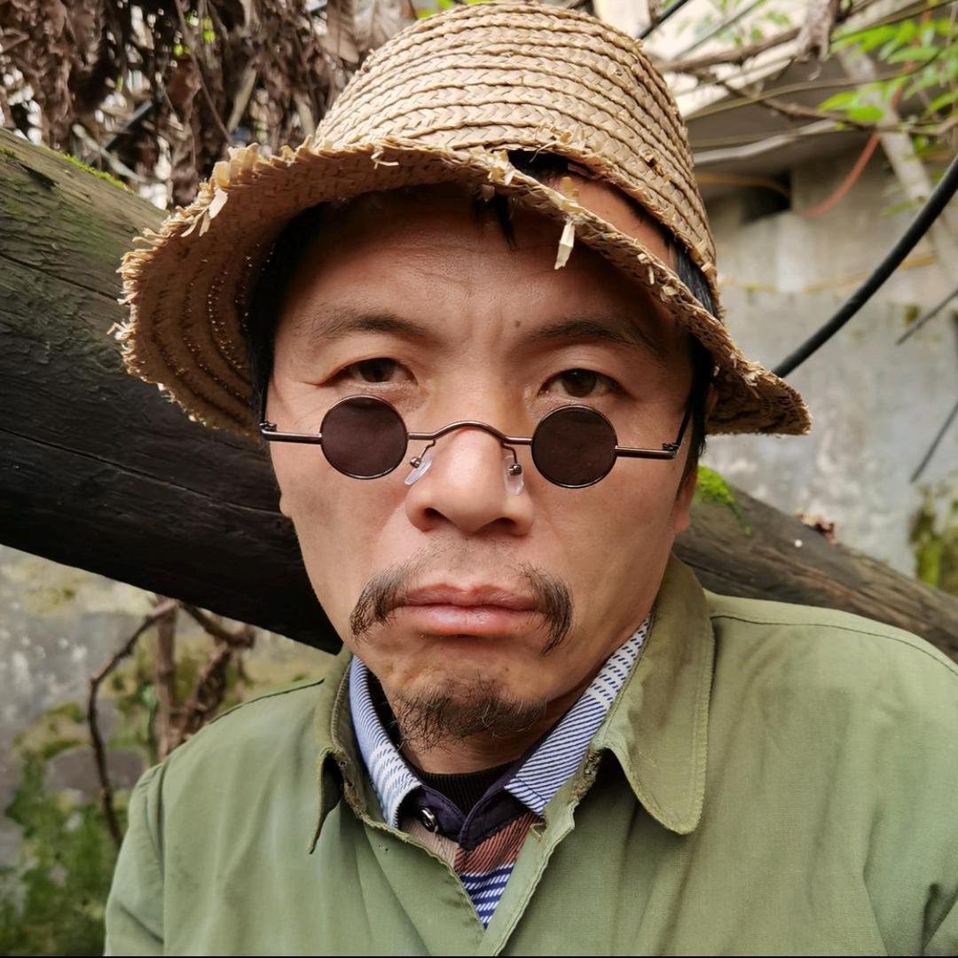 广安野钓白老头