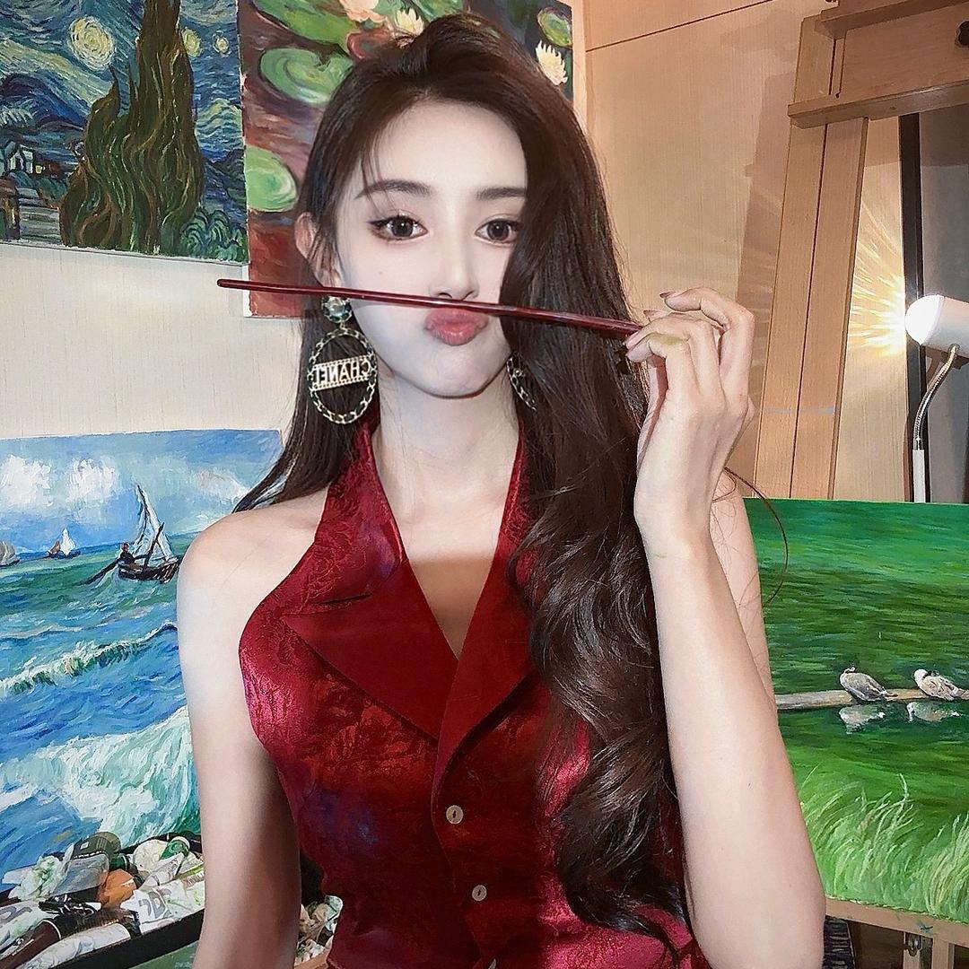 画油画的木婉珘（中国艺术研究院研修版本）