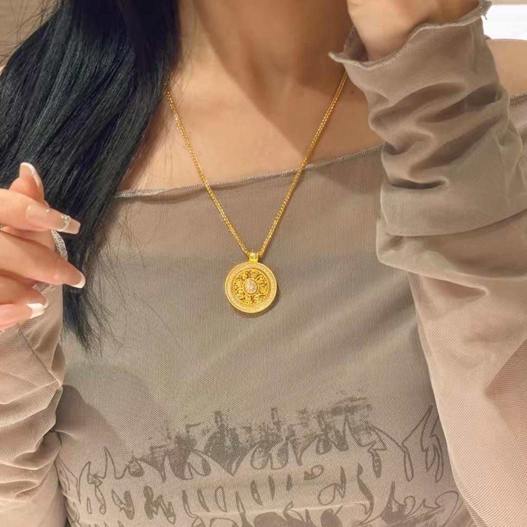 国潮毛衣链胸针