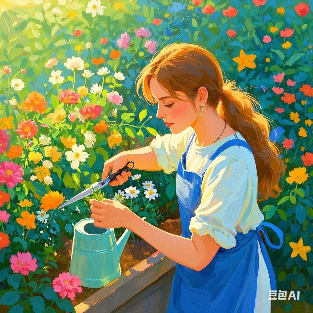 古丽爱养花