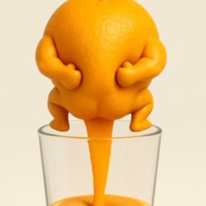 挤杯橙汁