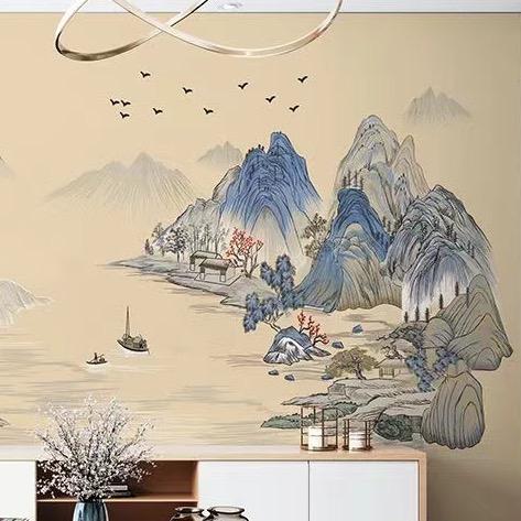 审美刺绣独绣背景墙