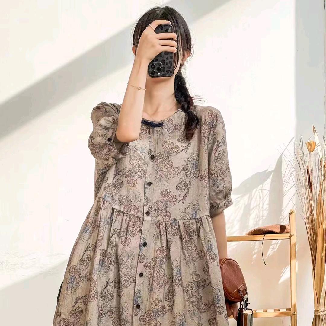 M麻棉麻女装