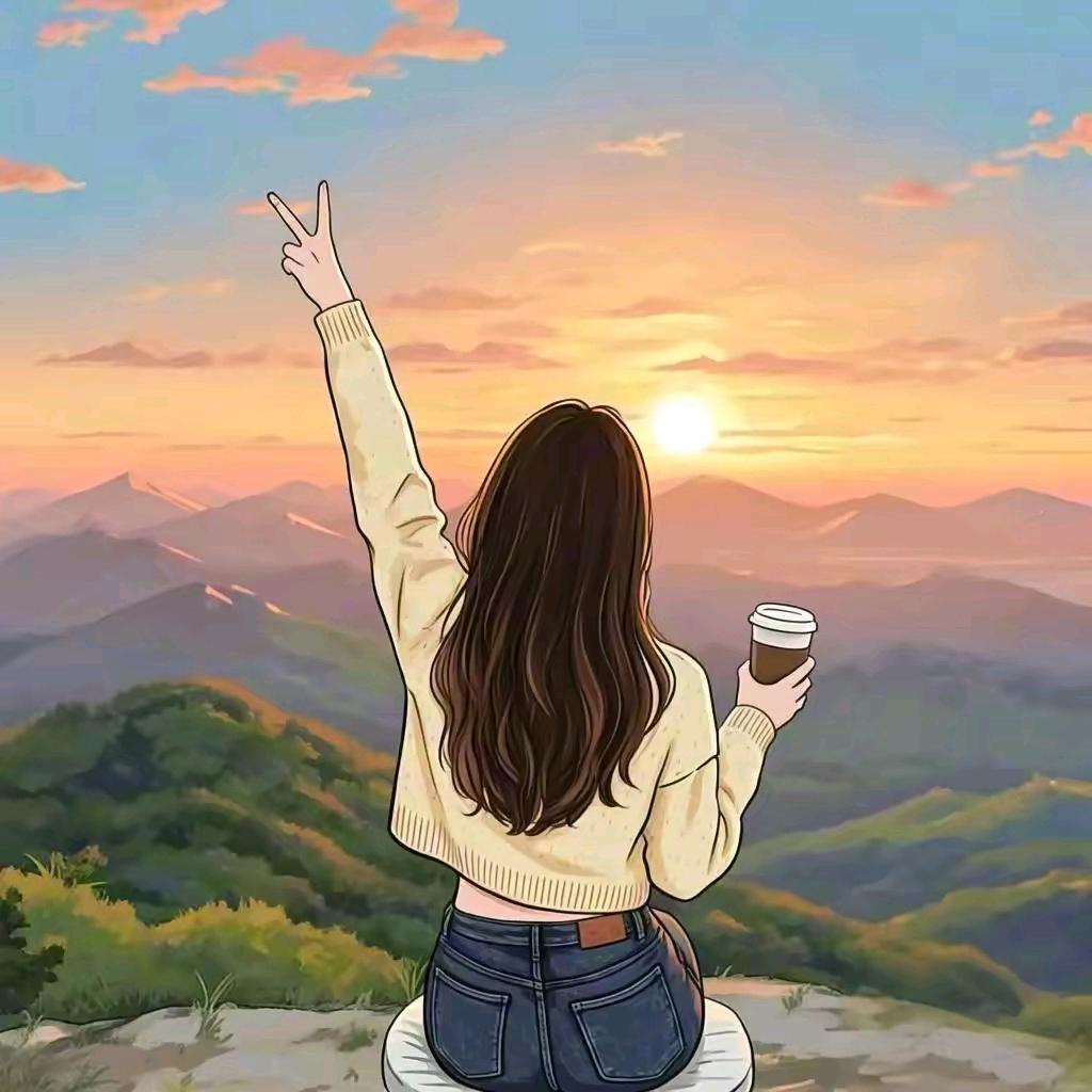 阳光下的女孩