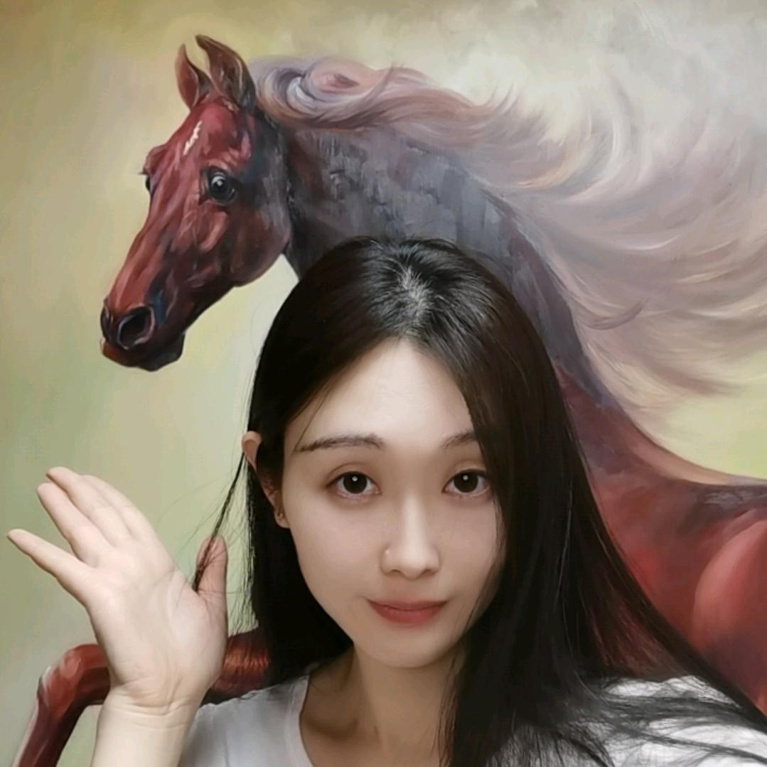 晴晴油画
