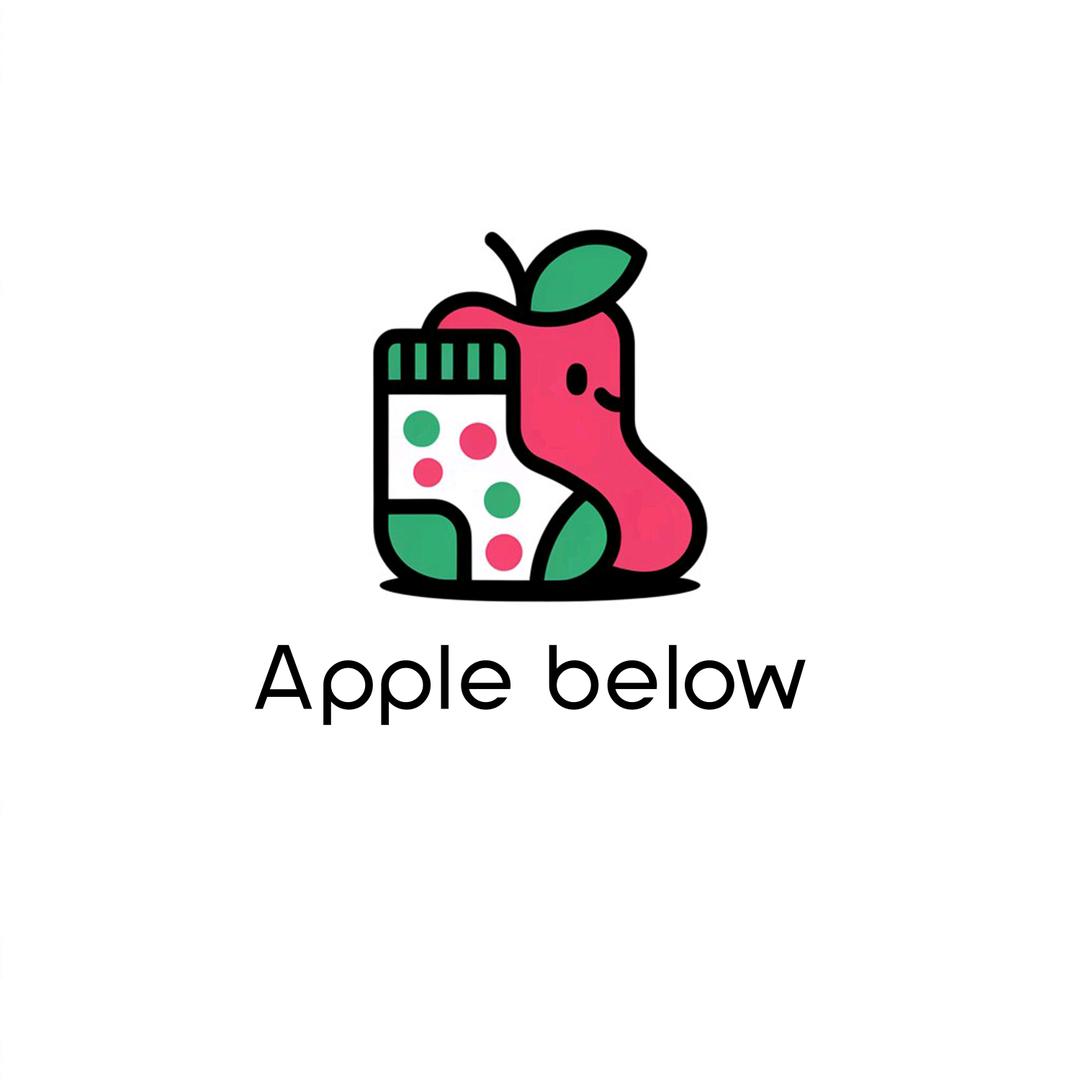 Apple below