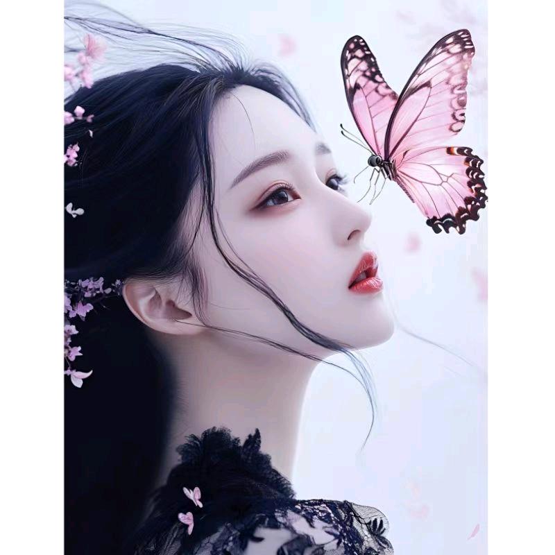 雪中白莲花