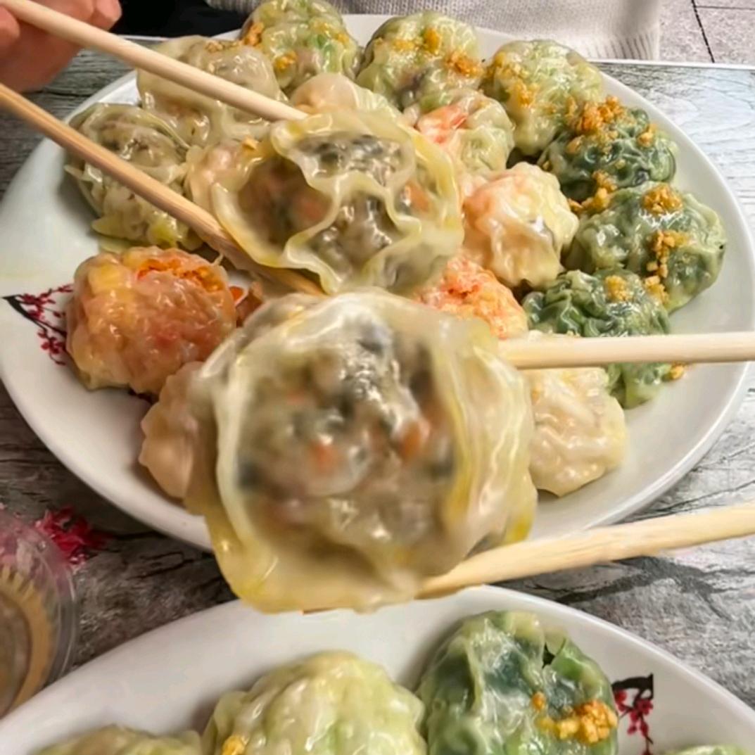 七彩蒸饺