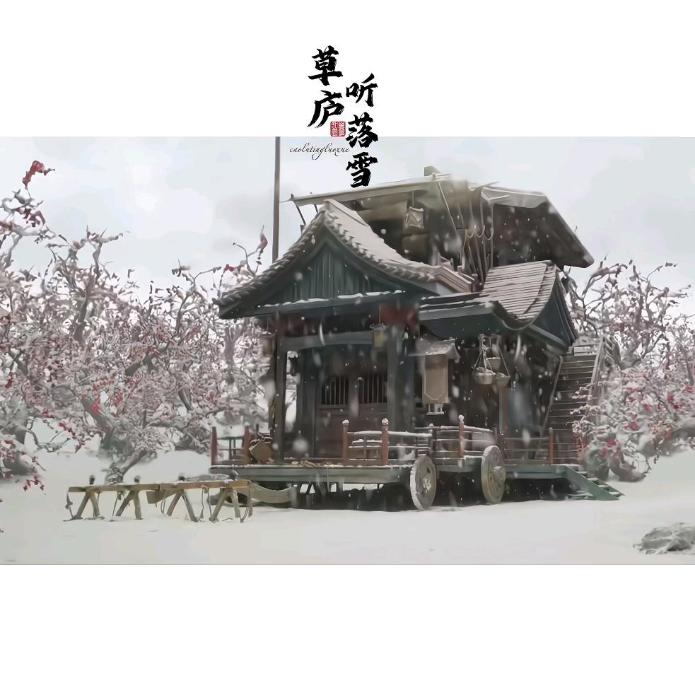 草庐听落雪