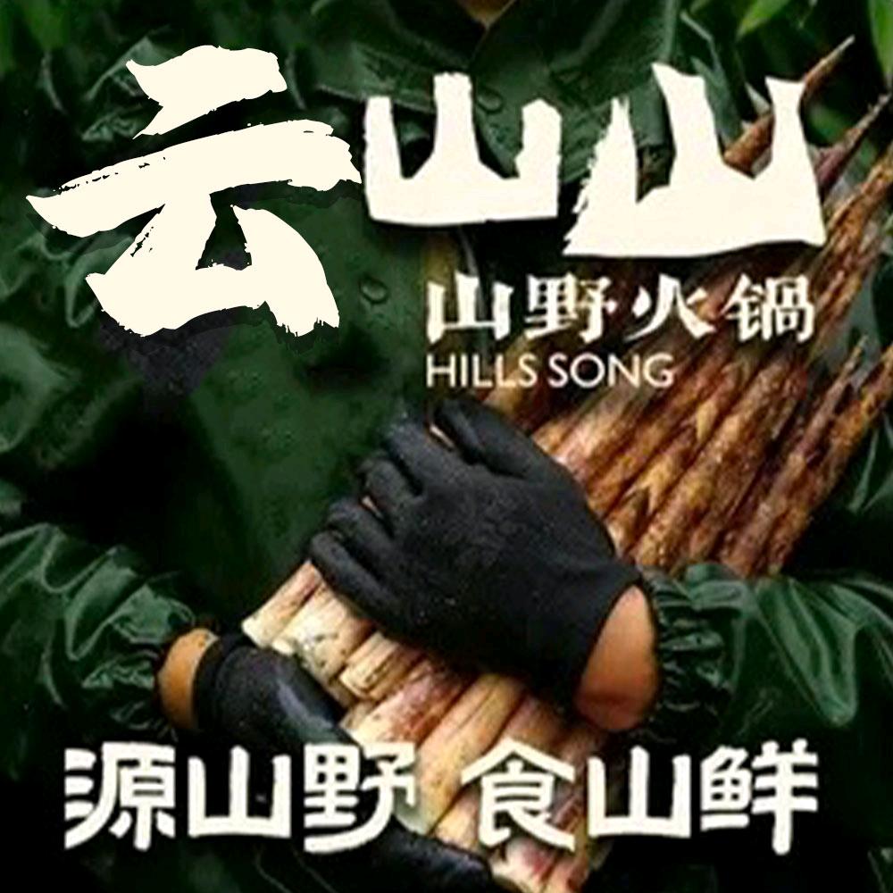 云山山现舂酸汤云南山野火锅